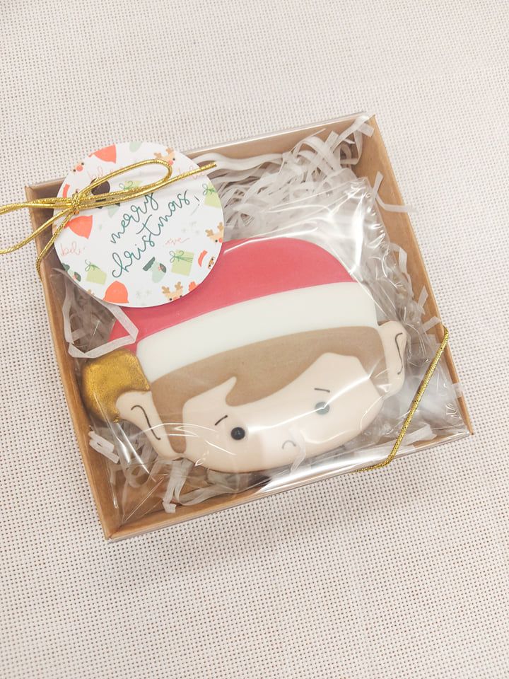 Elf single cookie gift box