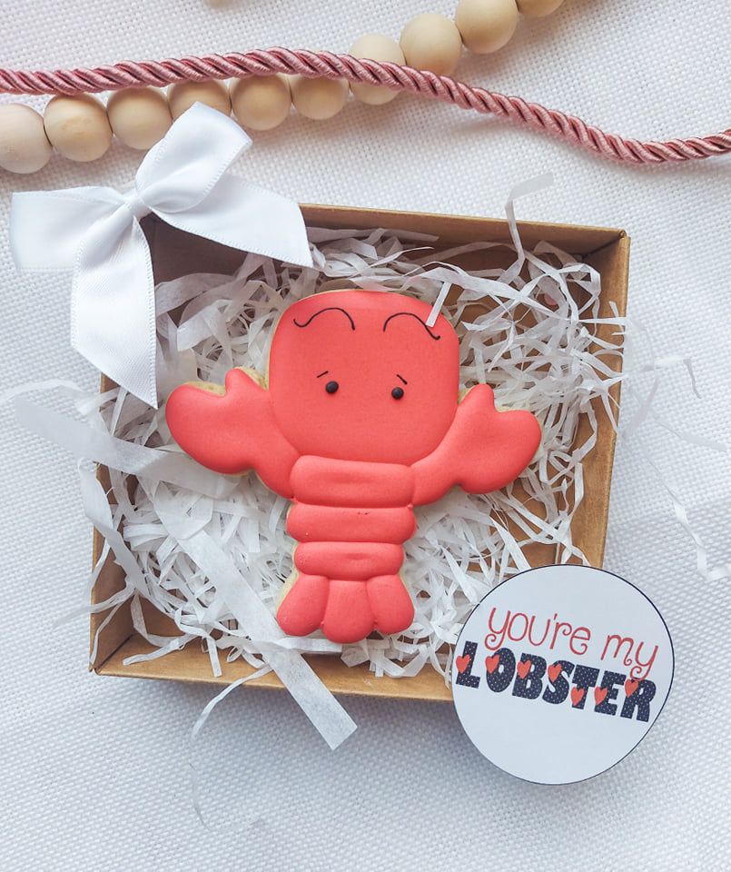 You're my Lobster single cookie gift box
