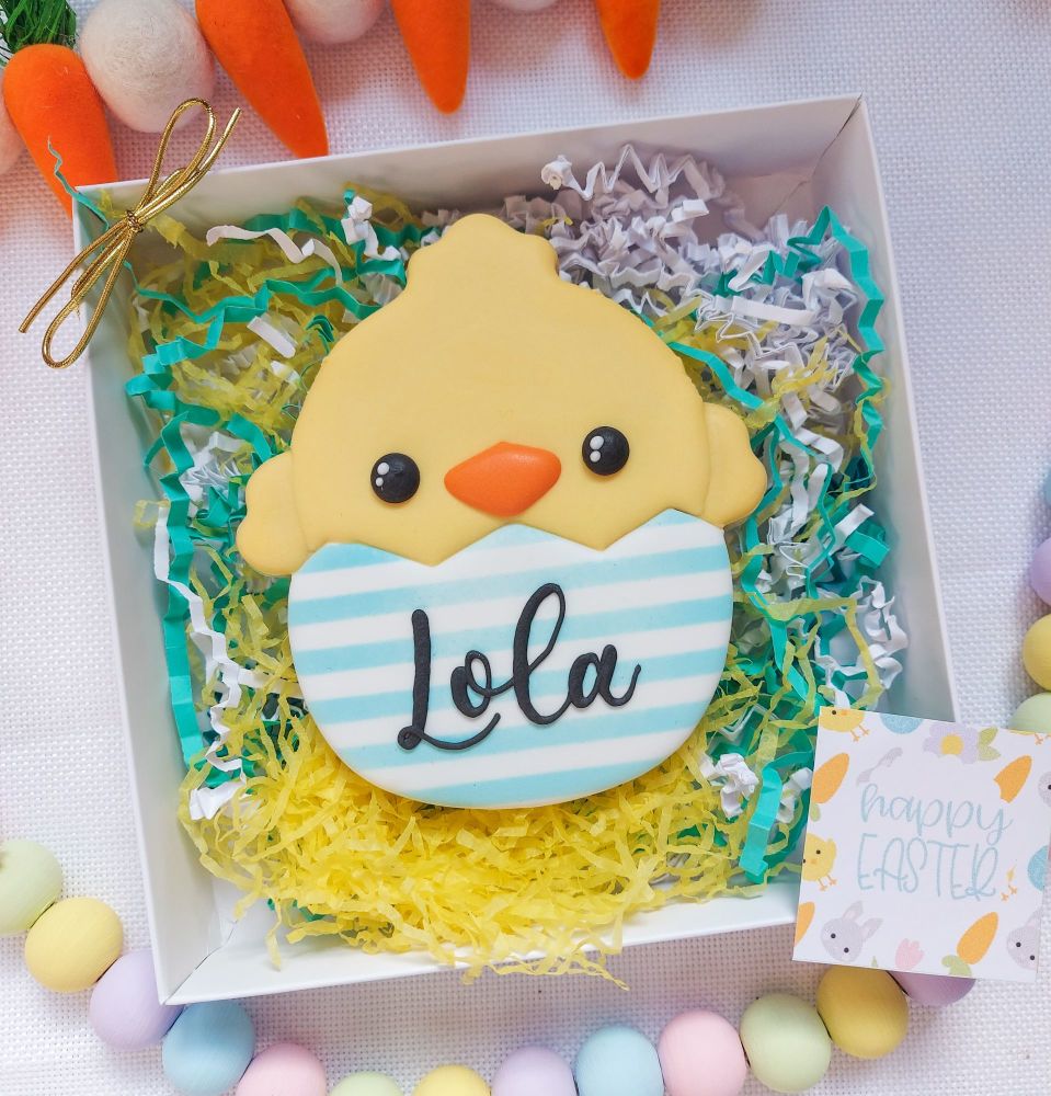Personalised Chick Cookie