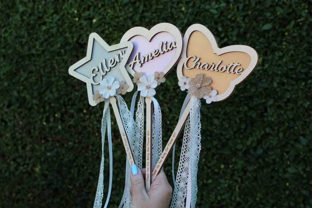 Personalised Bridesmaid Wand Bouquet