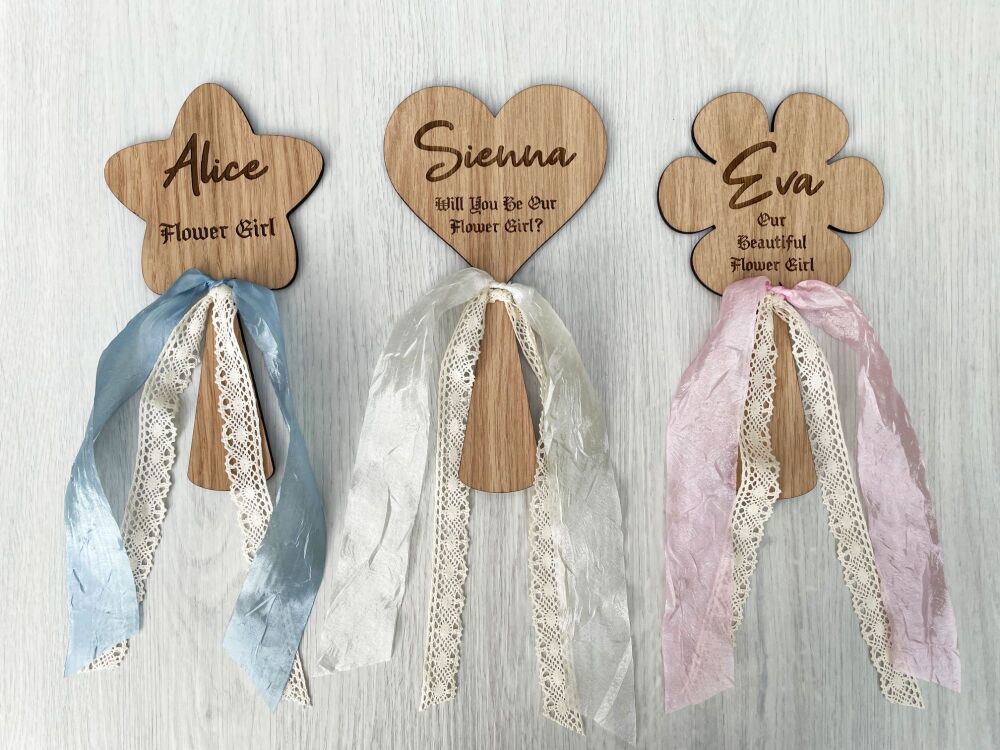 Small Flower Girl Wands