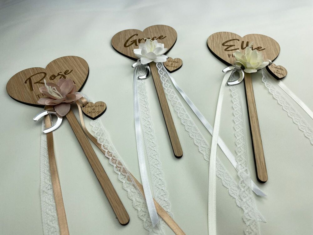 Flower Girl Wands Personalised