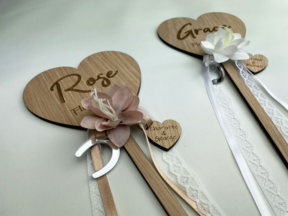 Personalised Flower Girl Wands