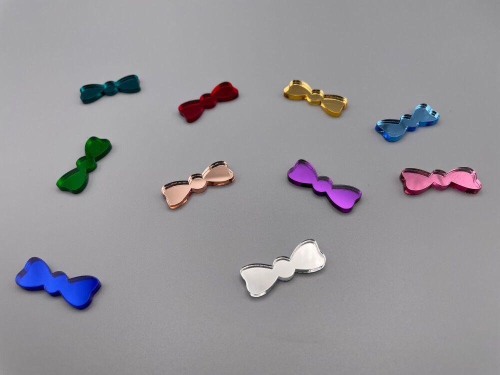 Bow Shapes Art & Craft - Set of 10 - Choose Size & Colours