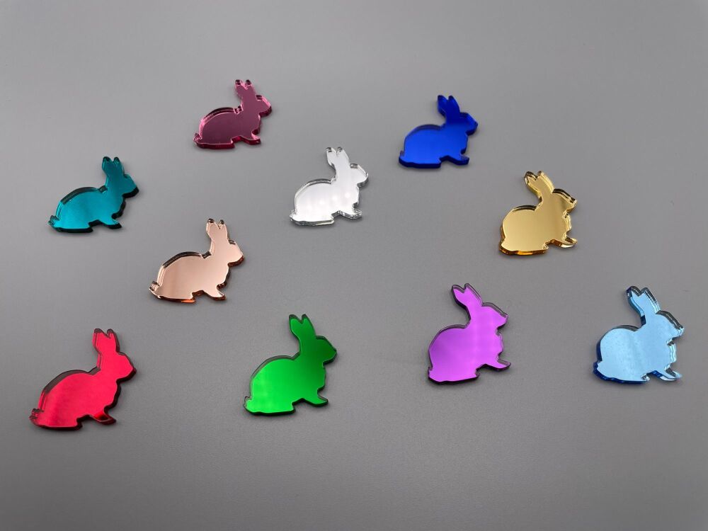 Rabbit Shapes Art & Craft - Set of 10 - Choose Size & Colours