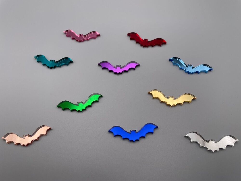 Bat Shapes Art & Craft - Set of 10 - Choose Size & Colours