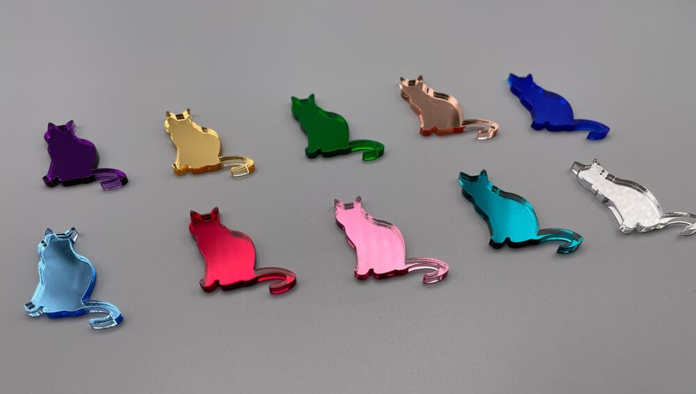 Cat Shapes Art & Craft - Set of 10 - Choose Size & Colours