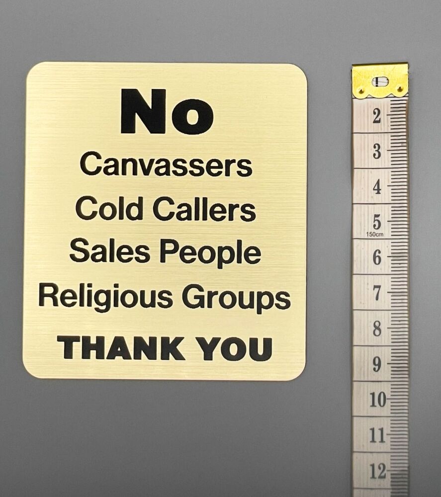 Gold-No-Cold-Callers-Sign