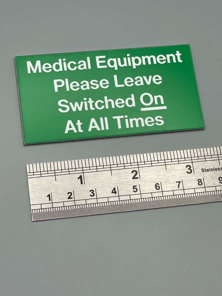 Medical Sign Size