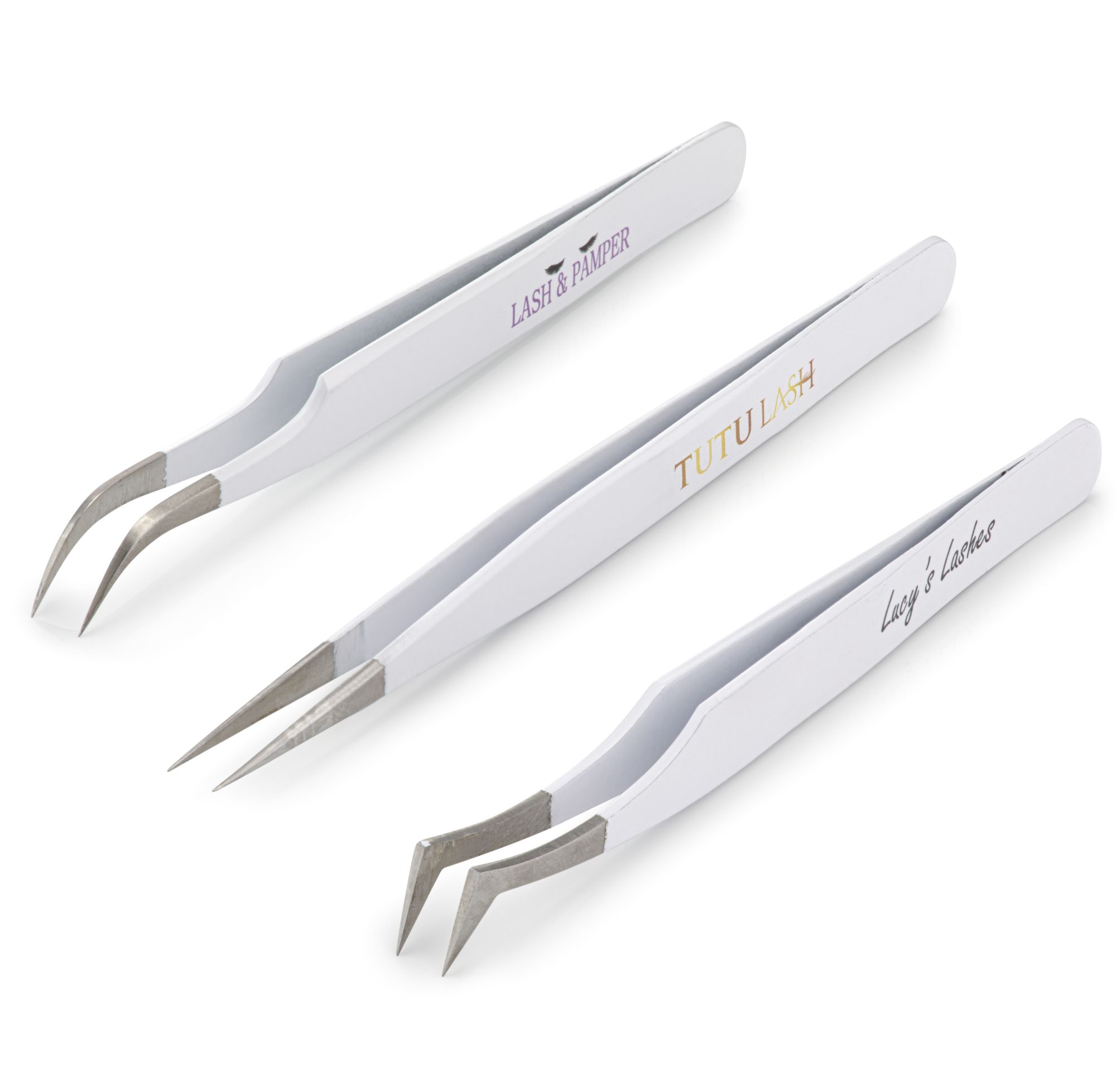 Own Logo Own brand eyelash extension tweezers