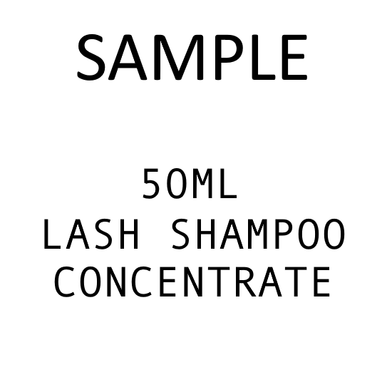 Sample - 50ml Lash Shampoo Concentrate UK Manufactured Oil Free - 5ml concentrate to 45ml distilled water. Makes 10 x 50ml Bottles.