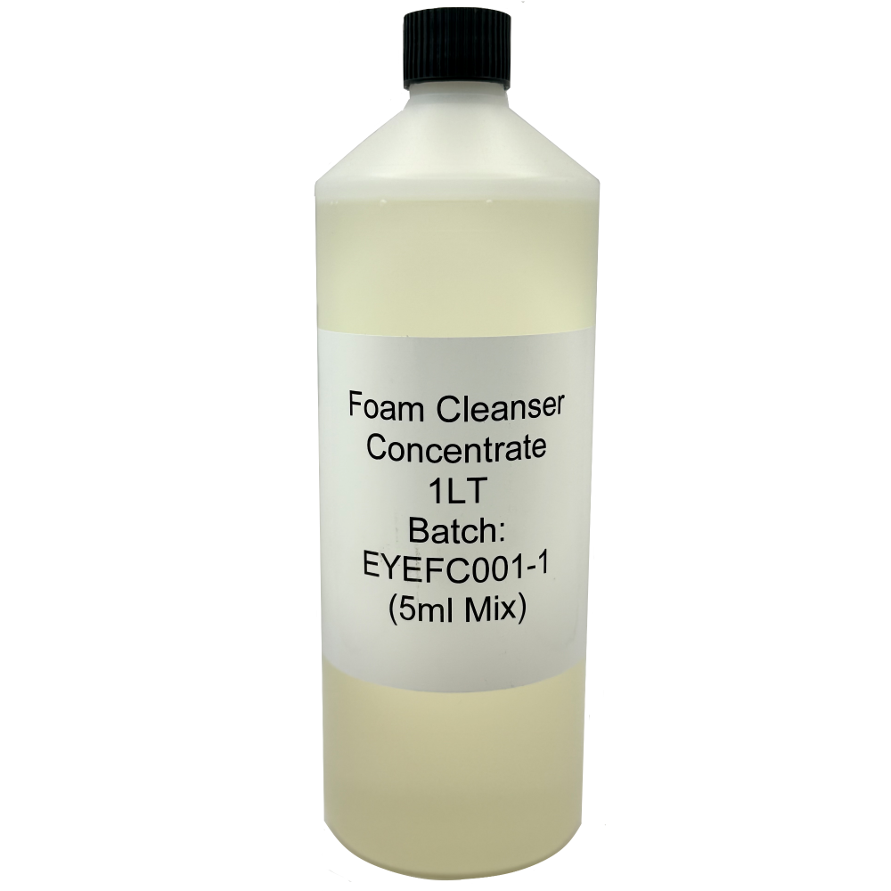 1000ml (1 Litre) Lash Shampoo Concentrate UK Manufactured Oil Free - 5ml concentrate to 45ml distilled water. Makes 200 x 50ml Bottle