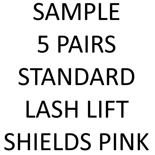 SAMPLE - Small, Medium or Large Pink Standard Lash Lift Shields 5 Pairs