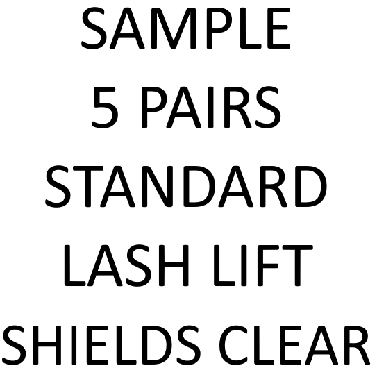 SAMPLE - Medium or Large Clear Standard Lash Lift Shields 5 Pairs