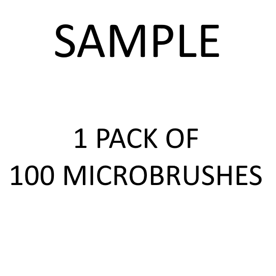 Sample Pack of Micro-Brushes- Glitter Pink or Glitter White Microbrushes Wholesale Bulk