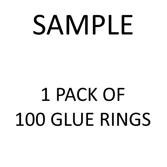 Sample 1 Pack (100) Heart Shaped Glue Rings Eyelash Extensions Wholesale Bulk