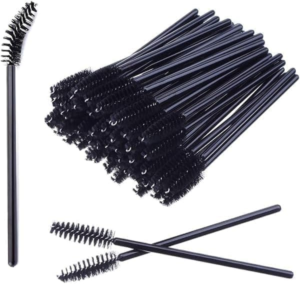 Disposable Mascara Brushes Black (packs of 50) Bulk Wholesale