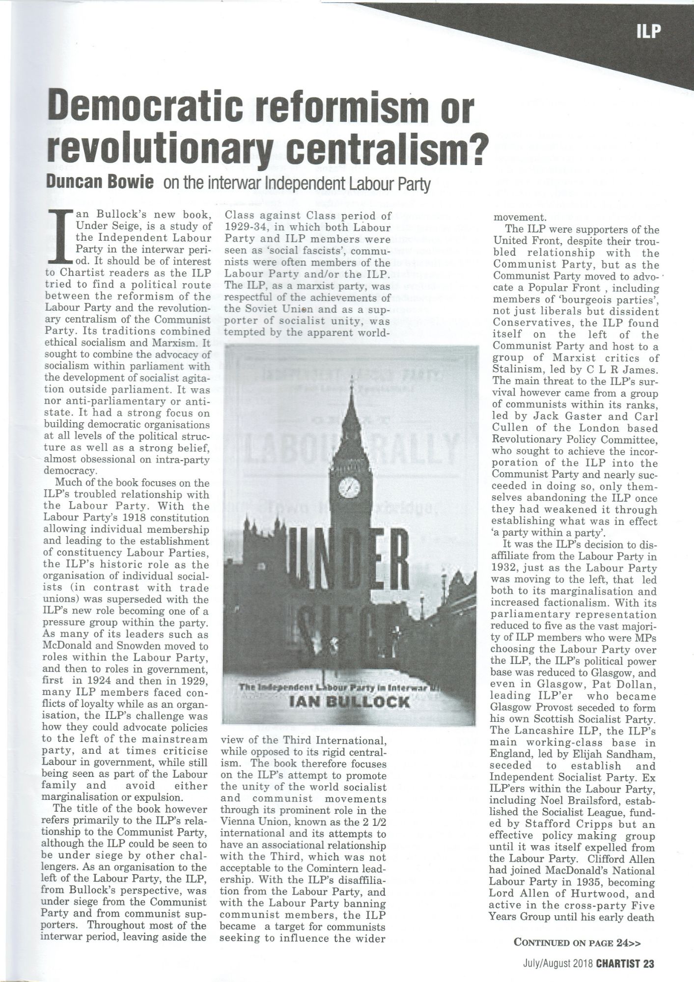 Democratic reformism or revolutionary centralism?