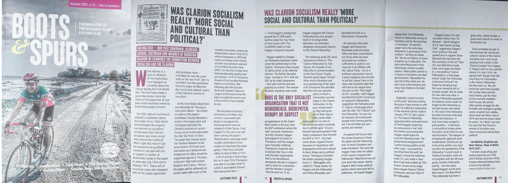 Was Clarion socialism really 'more social and cultural than political?