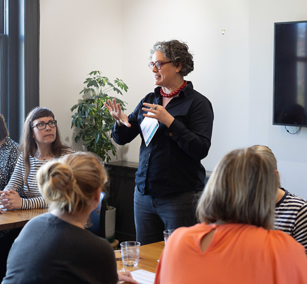 Women networking at a Thrive Meetup