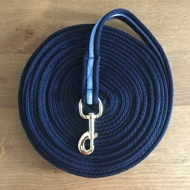 Lunge Line, Navy and Sky Blue