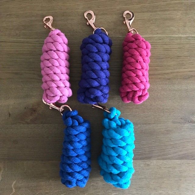 Lead Ropes, Packet of 5, Rose Gold Clips