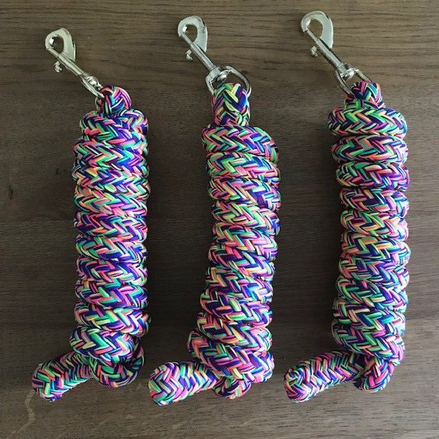 Lead Ropes, Packet of 3, Multi-coloured