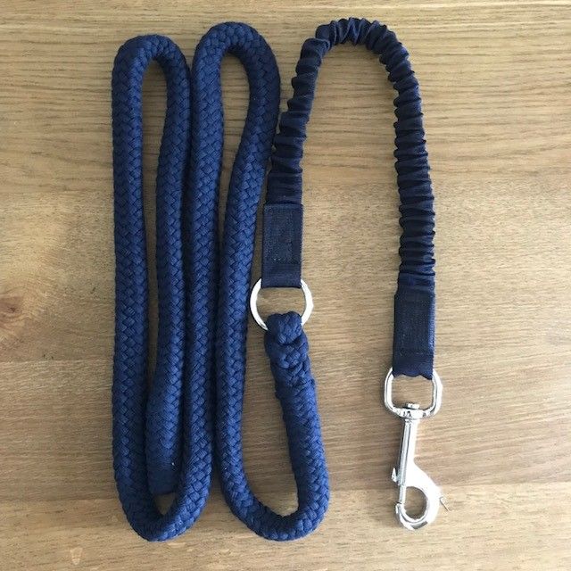NAVY and BLACK Dogs FREE UK Postage Lead Rope with Bungee x2 Horses 