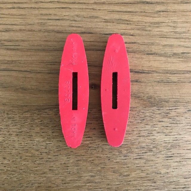Rein Stops, Pair, Red