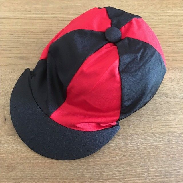 Riding Hat Silk, Black and Red