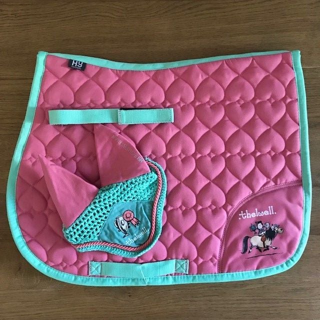 Thelwell Matchy Set, Mint and Pink, Pony/ Cob
