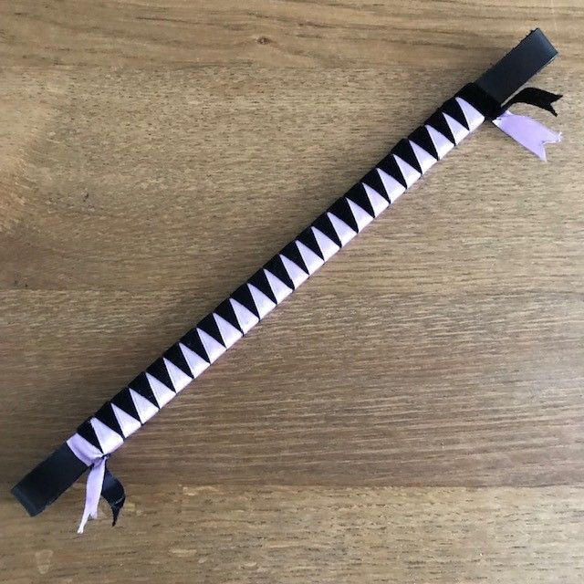 Browband,  Velvet, Pony Size, Black and Lilac