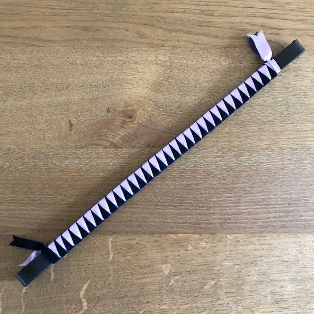 Browband,  Velvet, Full Size, Navy and Lilac