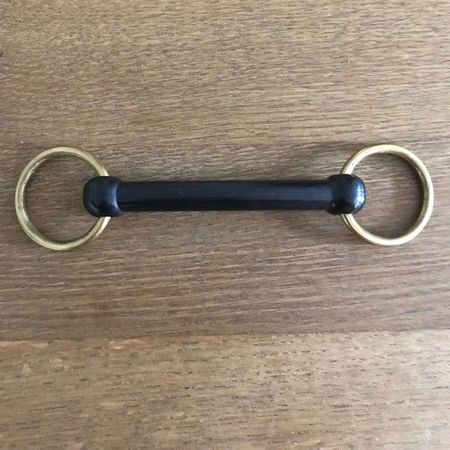 Nylon Mouth Bit with Brass Rings, 3.75