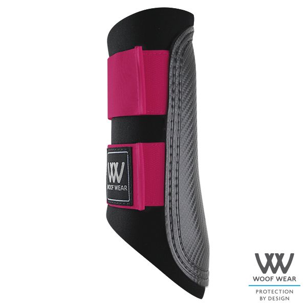 Woof Wear, Club Brushing Boot, Berry and Black, Small