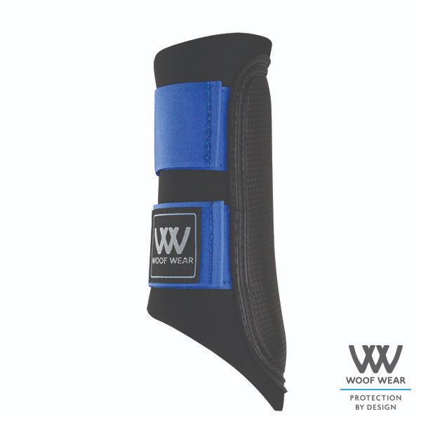 Woof Wear, Club Brushing Boot, Electric Blue and Black, Large