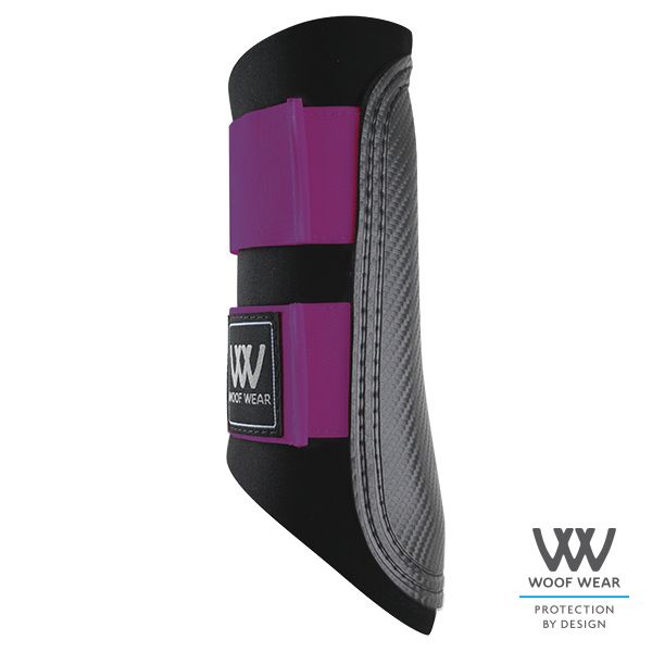 Woof Wear, Club Brushing Boot, Ultra Violet and Black, Medium