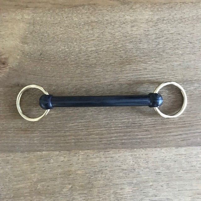 Nylon Mouth Bit with Brass Rings, 5.0" (12.5cm)
