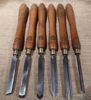 Set Of 6 W Marples & Sons Wood Turning Tools