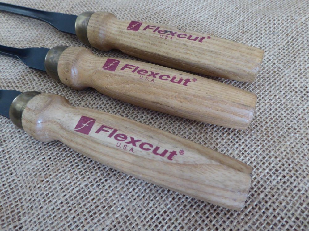 3 x Flexcut Wood Carving Tools