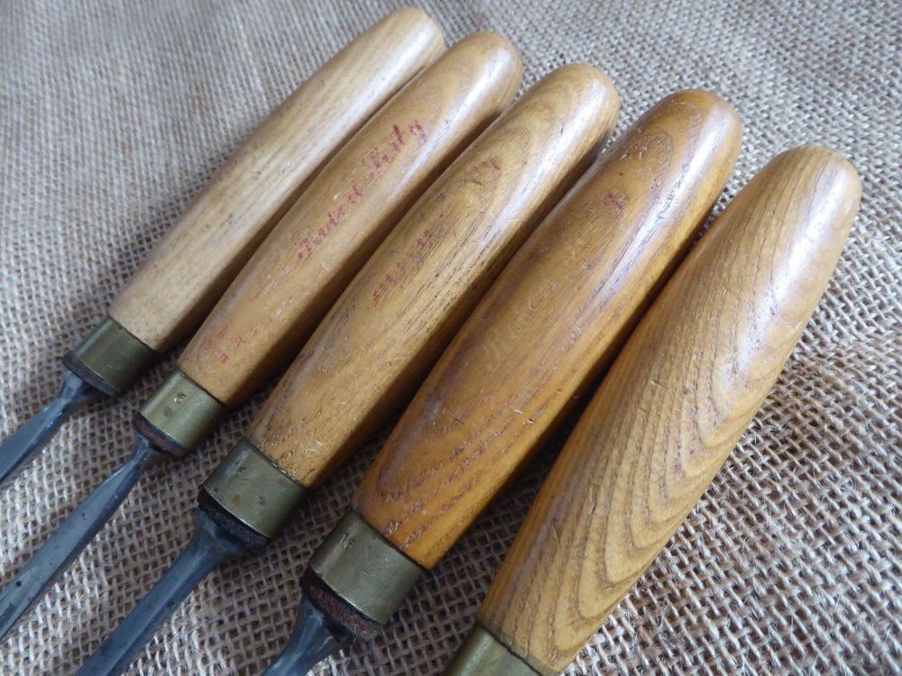 5 x Robert Sorby Wood Carving Tools