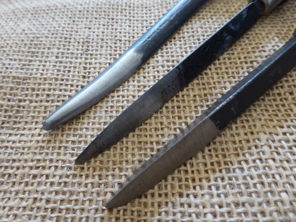2 x Moore & Wright & 1 X Eclipse Engineering Scrapers - 7 1/2" Lengths