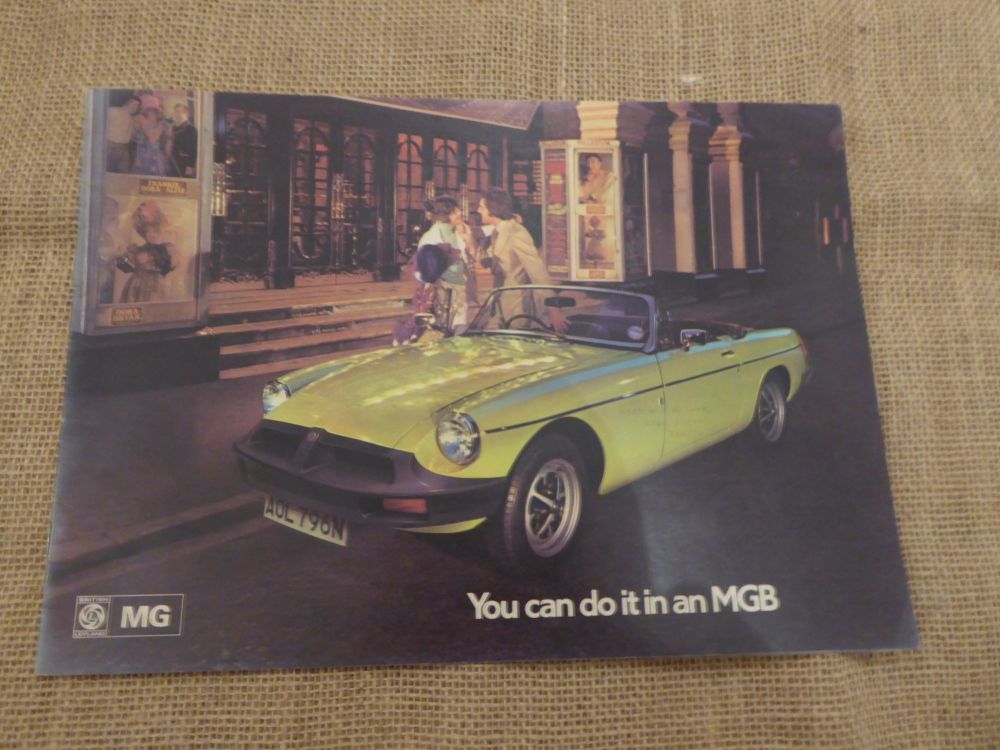 'You Can Do It In An MGB' Car Brochure - October 1974