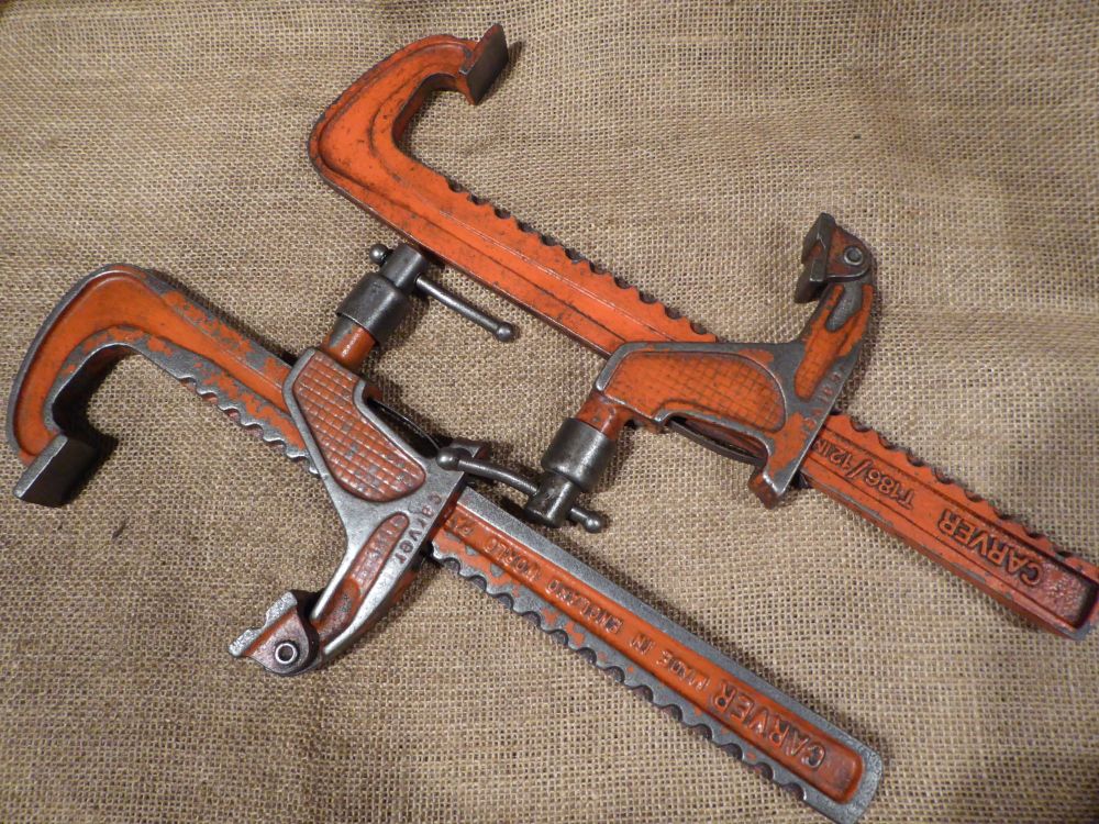 Pair Of Carver T186 12" / 300mm Clamps