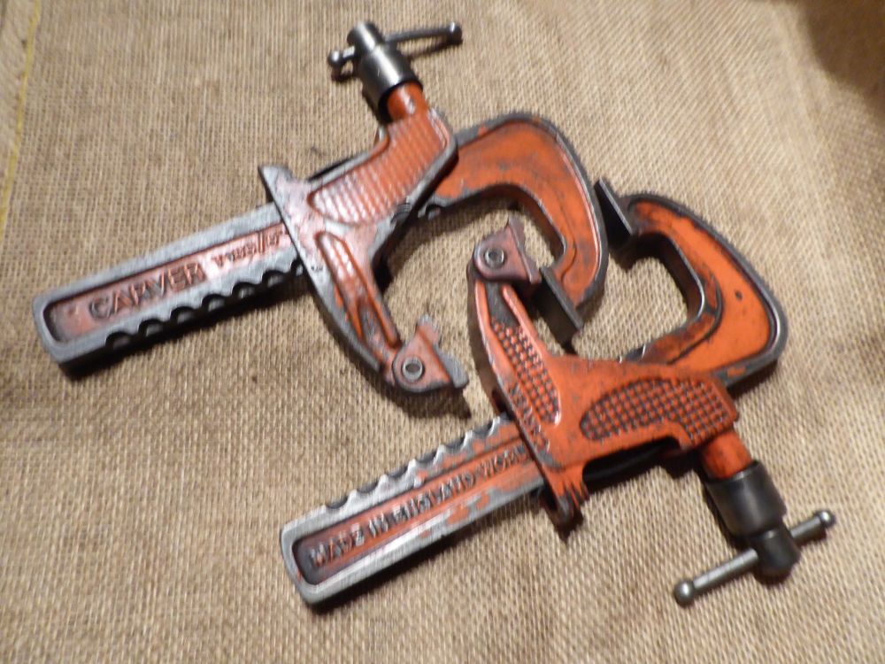 Pair Of Carver T186 6" / 150mm Clamps