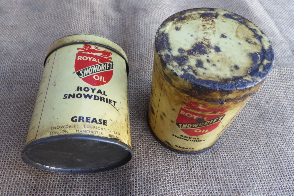 Royal Snowdrift Grease Cans x 2 - Royal Snowdrift Oil