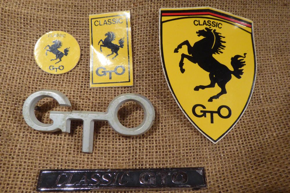 Ferrari Classic GTO Car Badges - Rare GTO Emblem