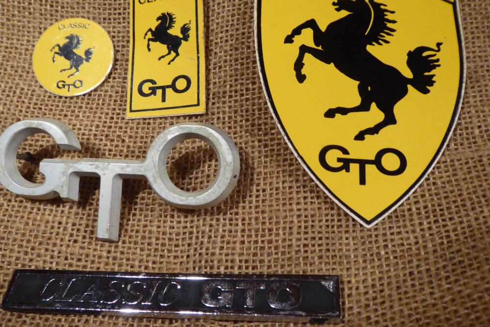 Ferrari Classic GTO Car Badges - Rare GTO Emblem