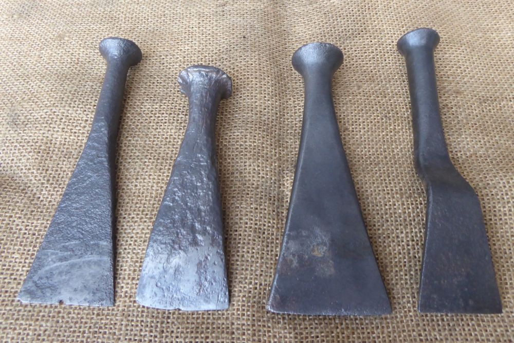 4 x Vintage Caulking Irons - Shipwright's Tools