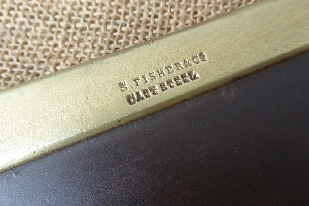 S Fisher & Co. Cast Steel Brass Backed Saw